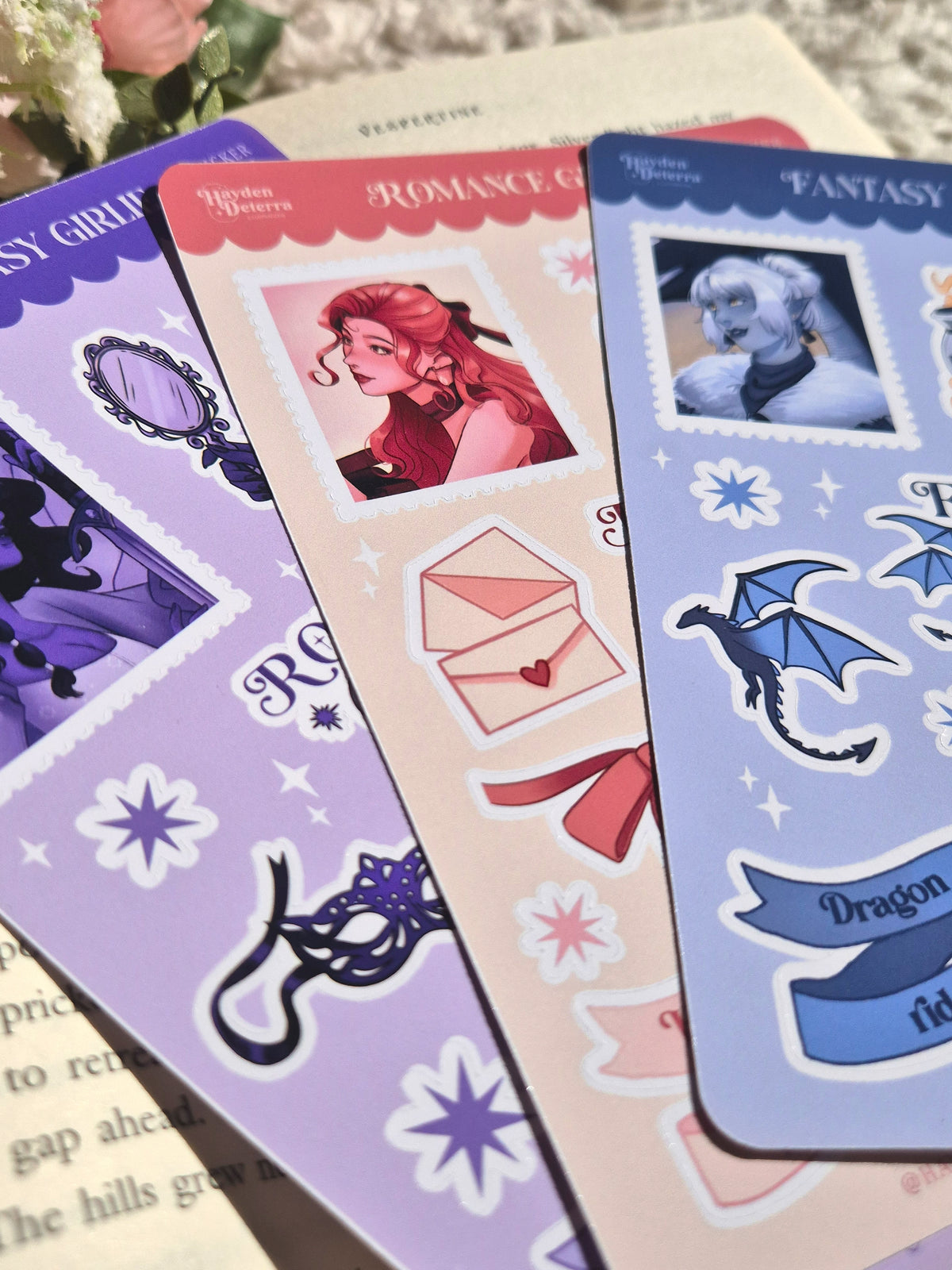 Romance Girlie Stickers Sheet